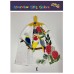 Crochet Top Hand Towel / Tea Towel -  Parrots Crochet Top Hand Towel / Tea Towel -  Parrots